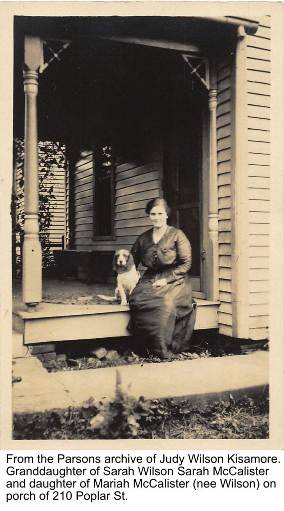 Sarah McCalister at 210 Poplar St.